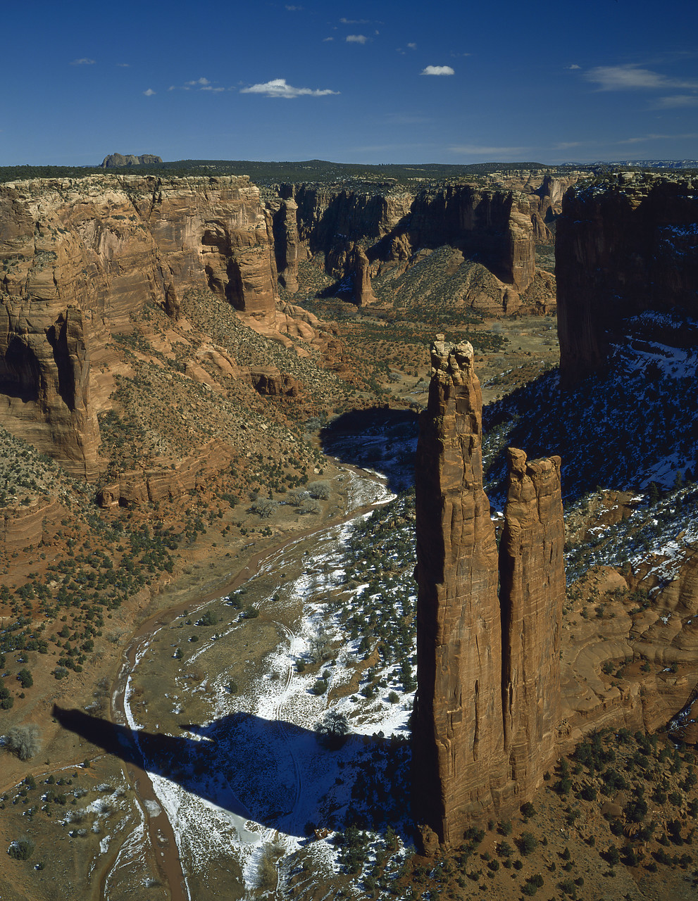#891914-3 - Spider Rock in Winter, Canyon de Chelly, Arizona, USA