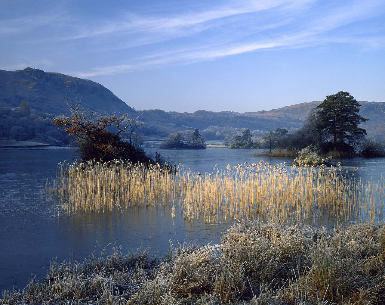 #923917 - Rydal Water in Winter, Lake District, Cumbria, England