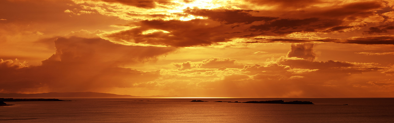 #955337 - Sunset off the Antrim Coast, near Portballintrae, Northern Ireland